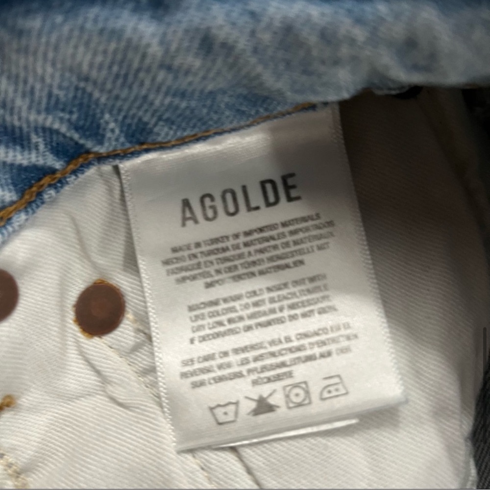 AGOLDE ‘Riley’ High Rise Straight Crop - Picture 12 of 12